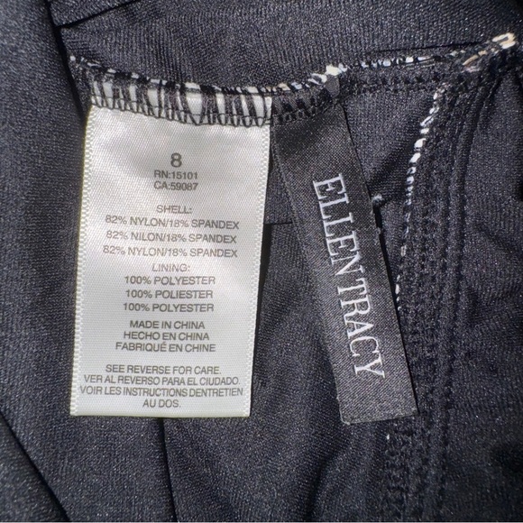 Ellen Tracy Brown and Black One Piece Swimsuit with Cheetah Print - Picture 7 of 8